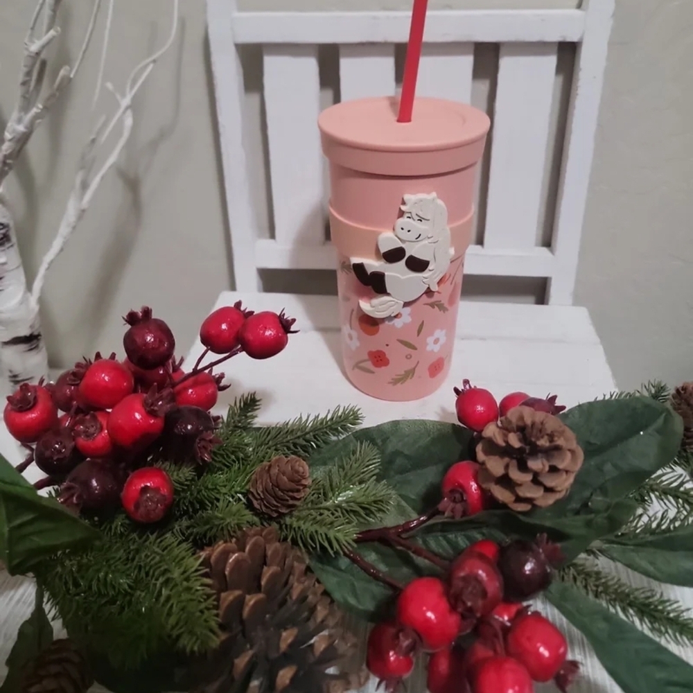 NWT Starbucks 2026 Lunar Year of the Horse Pink Cold Cup 20 oz SS Tumbler